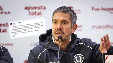 Franco Velazco se mandó con todo tras gol anulado a Universitario en partido ante Sport Huancayo / AD