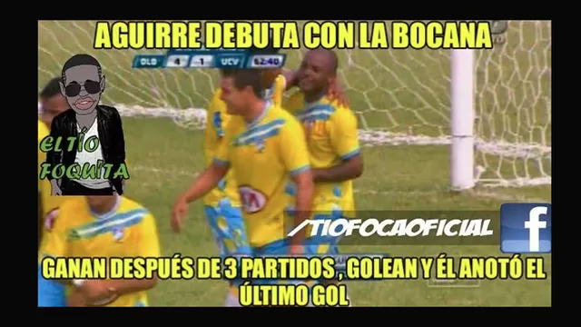 Wilmer Aguirre: memes tras su gol en su debut con La Bocana