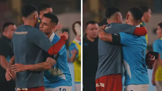 Yoshimar Yotún y Jairo Concha fueron captados con otro encuentro luego del Universitario vs Sporting Cristal / Fuente: IG Liga 1