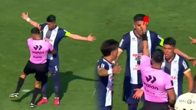 Carlos Zambrano salió expulsado del Alianza Lima vs UTC por chocar con el ábrito en el cobro de penal / L1 MAX