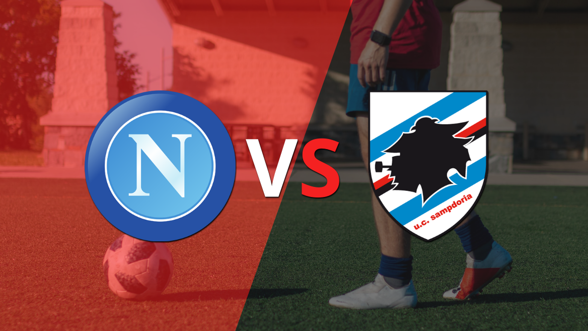 Napoli le ganó con claridad a Sampdoria por 2 a 0