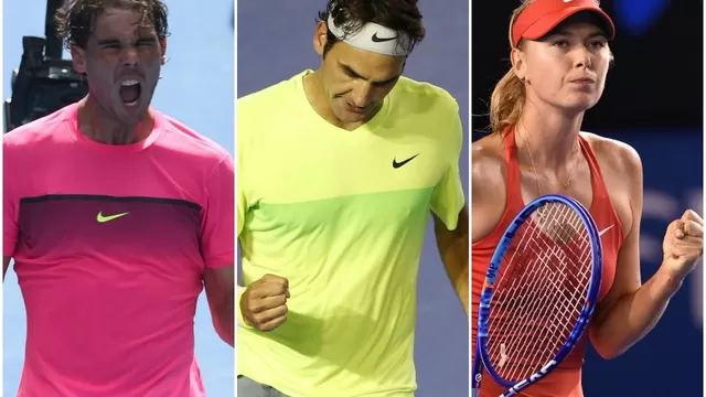 Abierto de Australia: Nadal, Federer y Sharapova se estrenan con triunfo