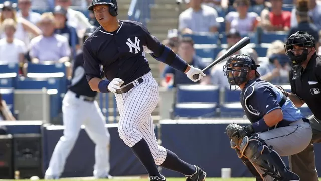 Alex Rodríguez y el primer home run en su vuelta a los New York Yankees