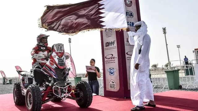 Alexis Hernández ganó primera etapa en cuatrimotos del Rally de Qatar
