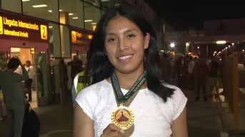 Anita Poma retornó al Perú con el oro en Sudamericano de atletismo