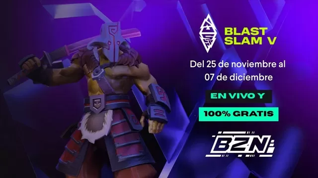 Se viene el Blast Slam 5, un evento especial para los fanáticos de Dota 2. Disponible en Boom Zone.