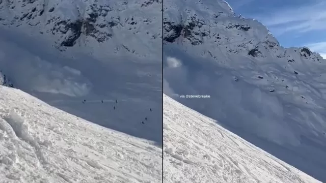 Austria: Ocho esquiadores sobrevivieron tras ser enterrados por una avalancha