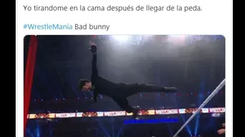 Bad Bunny protagonizó memes tras debutar y ganar en Wrestlemania 37