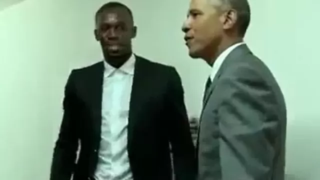 Barack Obama imitó la celebración de Usain Bolt