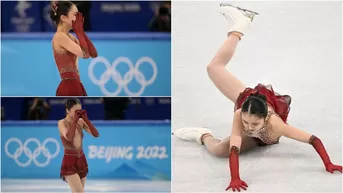 Beijing 2022: Patinadora Zhu Yi se cayó, rompió en llanto y es víctima de ciberbullying