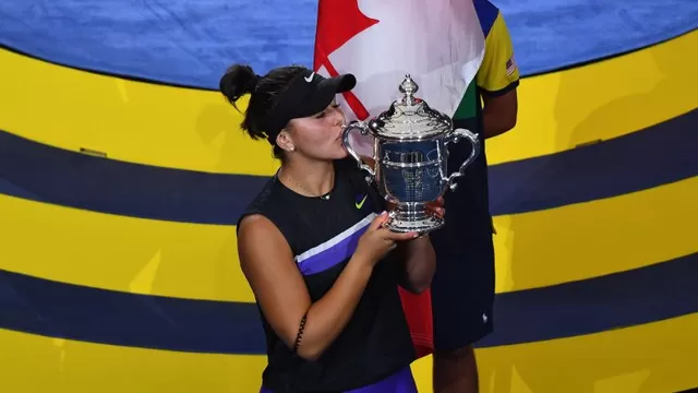 La tenista canadiense de 19 años es un nuevo prodigio en el tenis. | Foto: AFP 