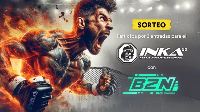 No te pierdas todas las peleas del INKA MMA 50 EN VIVO y 100% GRATIS, solo a través de Boom Zone. | AD