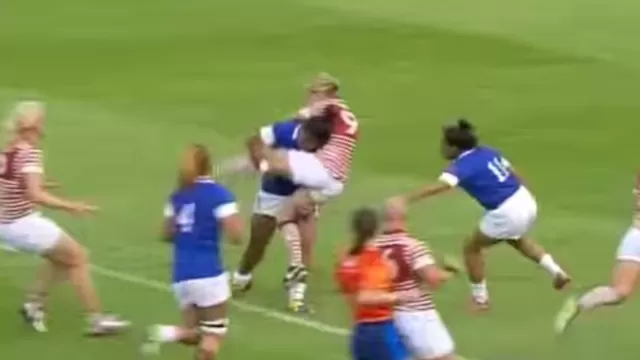 La botaron del Mundial de rugby por este brutal &#39;tackle&#39;
