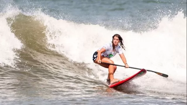 Brissa Málaga se colgó el oro en competencia de Paddle Surf en Australia