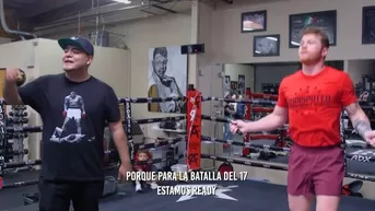 Canelo Álvarez entrena al ritmo del freestyle de Aczino antes de su pelea con Golovkin