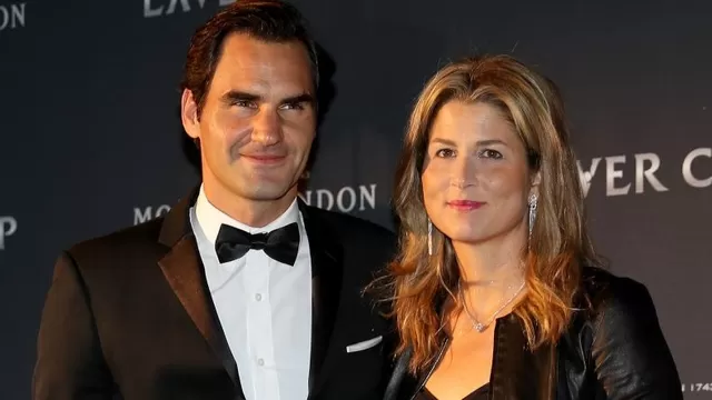 Roger Federer y su esposa Mirka Vavrinec. | Foto: AFP