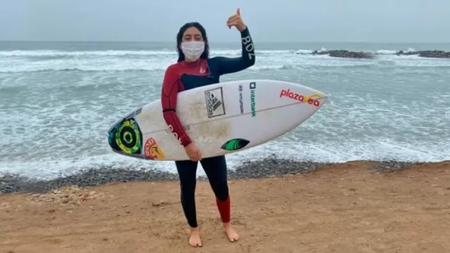 COVID-19 en Perú: Surfista Daniella Rosas volvió a entrenarse en el mar después de 85 días