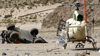 Dakar 2016: Sebastien Loeb volcó su auto y le dice adiós al título