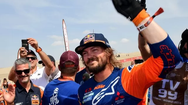 Toby Price ganó el Dakar 2019 en motos | Foto: AFP.