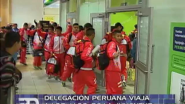 Delegación peruana viajó a los Juegos Olímpicos de la Juventud
