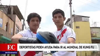 Deportistas de kung-fu solicitan apoyo para participar en Campeonato Mundial