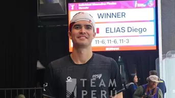 Diego Elías es campeón de los Juegos Sudamericanos al vencer al colombiano Knudsen