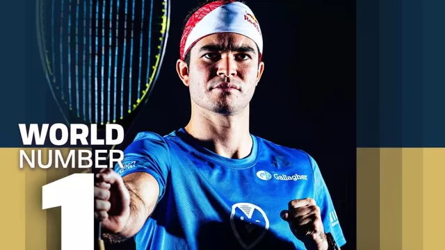 Diego Elías se convertirá en el número 1 del ranking mundial de squash