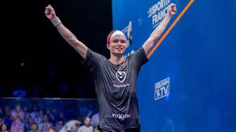 Diego Elías venció a Mostafa Asal y conquistó el Egyptian Squash Open 2026, firmando otra hazaña a nivel mundial / Fuente: PSA Squash