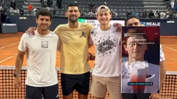 Djokovic dejó emotivo saludo a Buse tras su coronación en el ATP