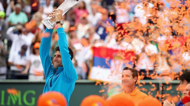 Djokovic ganó en Miami y supera a Nadal como jugador con más Masters 1000