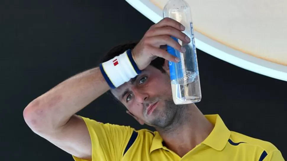 Djokovic viene jugando el Abierto de Australia.