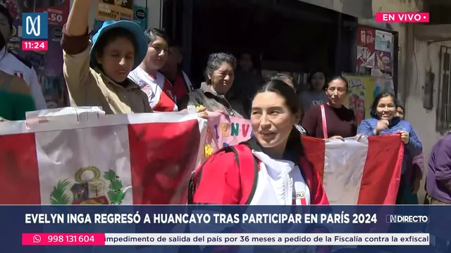 Evelyn Inga regresó a Huancayo y fue recibida por todo lo alto. | Foto y Video: Canal N