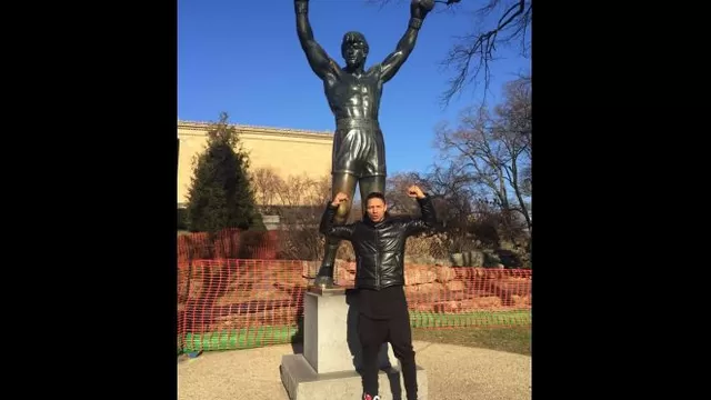 Facebook: Jonathan Maicelo corrió a lo Rocky Balboa en Filadelfia