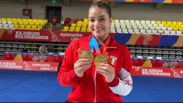La felicidad de Fabiola Díaz tras ganar dos medallas de oro en Gimnasia