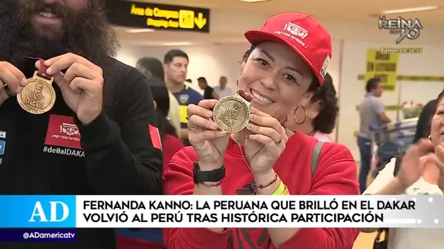 Fernanda Kanno volvió al Perú tras histórica participación en el Dakar 2020