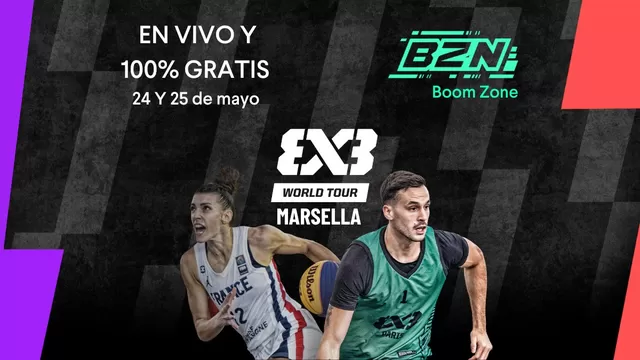 FIBA 3x3 World Tour 2025 en Francia tendrá transmisión GRATIS y EN VIVO por Boom Zone. | AD