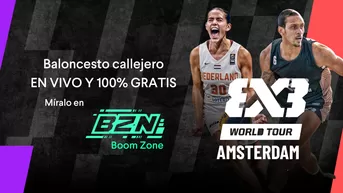 FIBA 3x3 World Tour 2025: Transmisión gratuita desde Ámsterdam por Boom Zone
