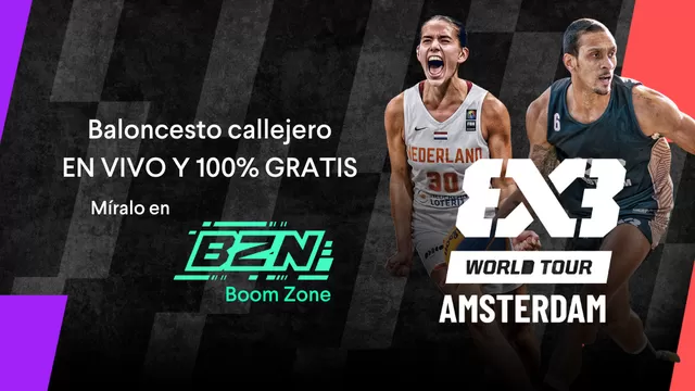 FIBA 3x3 World Tour 2025 en Ámsterdam tendrá transmisión Gratuita y En vivo por Boom Zone. | Foto: AD