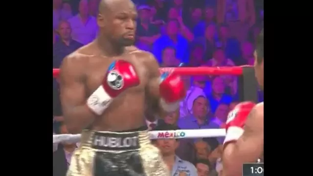 Floyd Mayweather y el gesto con que retó a Manny Pacquiao