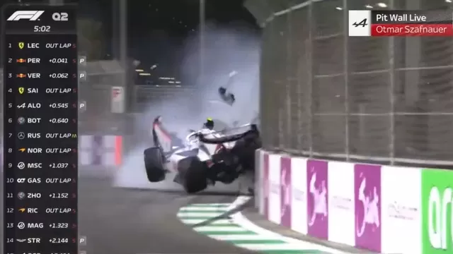 Fórmula 1: Mick Schumacher sufrió un violento accidente en Arabia Saudita