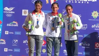Gladys Tejeda ganó la medalla de oro en la media maratón de los Juegos Bolivarianos