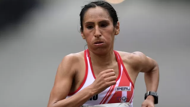 Gladys Tejeda, atleta peruano de 35 años. | Foto: AFP