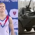 Guerra en Ucrania: Gimnasta ruso luce en premiación la &#39;Z&#39; de los tanques de su país