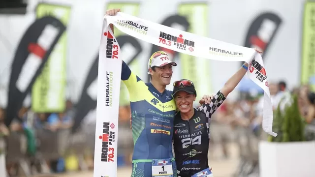 Dama de hierro: Heather Jackson venció en el Herbalife Ironman 70.3 Perú 