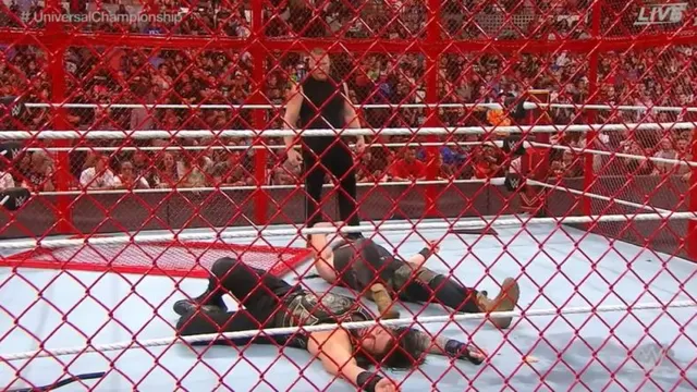 Brock Lesnar masacró a Braun Strowman y Roman Reigns al final de &#39;Hell in a Cell 2018&#39;