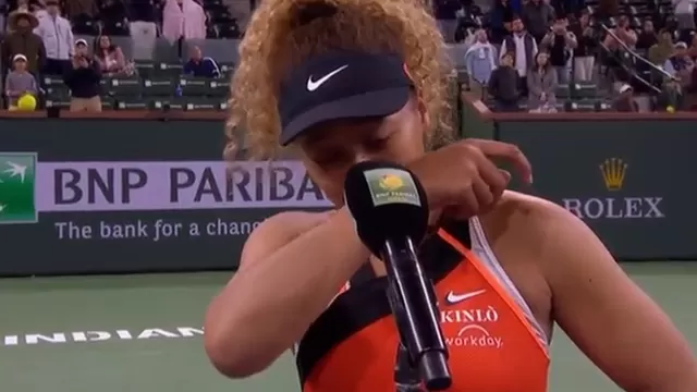 Osaka rompió a llorar, muy dolida por lo sucedido. | Video: WTA