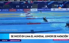 Inició el  Campeonato Mundial Junior de Natación Lima 2022 - Noticias de mundial-clubes