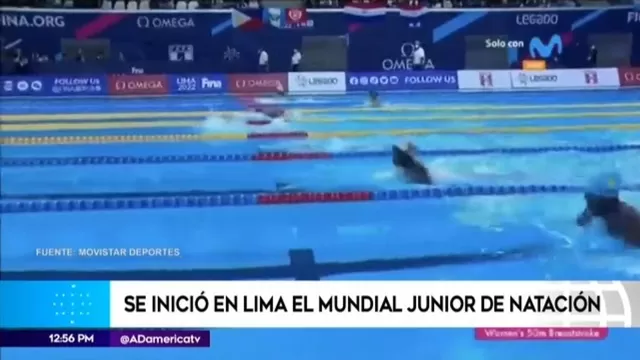 Inició el  Campeonato Mundial Junior de Natación Lima 2022