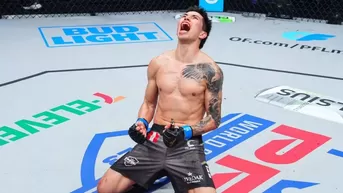 Jesús Pinedo se coronó campeón mundial peso pluma de la PFL