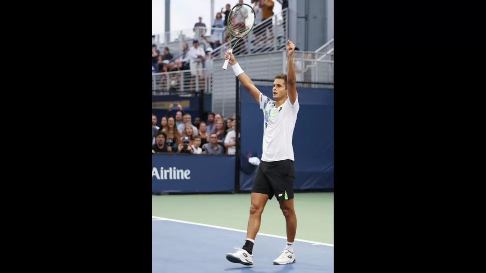 Juan Pablo Varillas debutó con triunfo en el US Open. | Foto: AFP